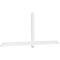 Ekena Millwork Eugene Architectural Grade PVC Gable Bracket, 108"W x 40 1/2"H x 2"D x 4"F, 9/12 Pitch GBP108X41X0204EUG00 - alternate 1